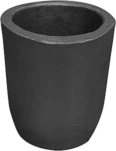 Silicon Carbide Graphite Crucibles,Crucibles for Melting Metal,Withstand The High Temperature 1800℃(3272°F),Melting Casting Refining Aluminum Gold Silver Copper (16KG Crucible)
