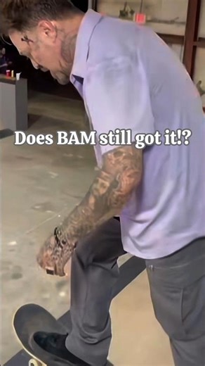 Watch Bam Margera Nail His First Grind in Years #BamMargera #Jackass #CKY #Skateboarding