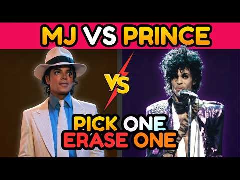 Michael Jackson vs Prince: Who Is Better? 🎵 Pick One, Erase One Music Battle