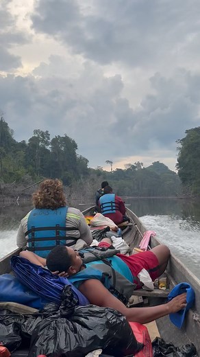 Certainly not the worst travelling deep inside the jungle in Guyana, South America 🇬🇾🏹🏕️🎣 #canoetrip #exploreeverything #jungletour #adventureawaits #instatravel | The Wild Tales