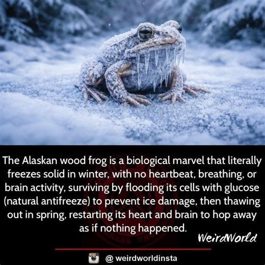 In the brutal winters of Alaska, a small brown frog performs something that looks like resurrection