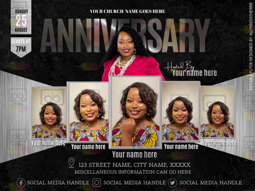 DIY Church Flyer Templates for Canva: Pastor Appreciation (digital Download) - Etsy