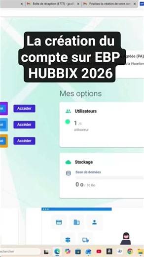 ⏱️ Crée ton compte utilisateur EBP HUBBIX 2026 en 30s ! (-30% Offert)