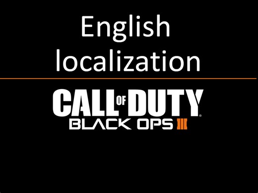 English Language T7 addon - Call of Duty: Black Ops 3