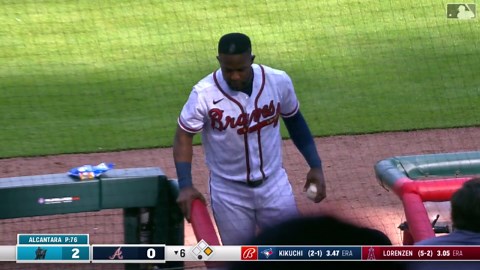 El 1er hit de Michael Harris II