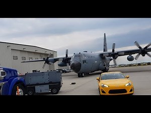 C-130 HERCULES START UP, Take Off, Landing, Taxi