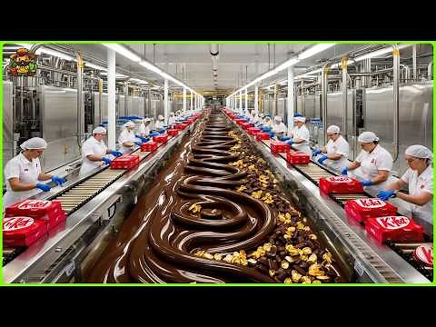 Kit-kat Mega Factory: How They Process Millions Of Kit-kat With Modern Technology
