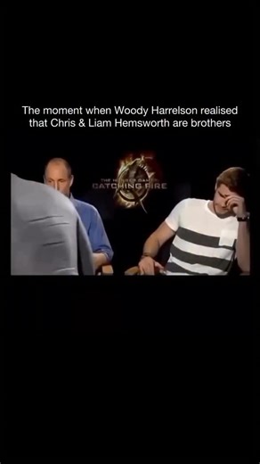MMN - Movie & Cinema on Instagram: "During press interviews for The Hunger Games: Catching Fire (2013), Woody Harrelson had a genuinely funny on-camera moment when he realized that Chris Hemsworth and Liam Hemsworth are brothers. Even though Woody had worked with Liam on the films, it hadn’t clicked for him that Chris — famously known for playing Thor — was Liam’s older brother. When the interviewer brought up Chris, Woody paused, laughed, and visibly reacted in total surprise. The unscripted re