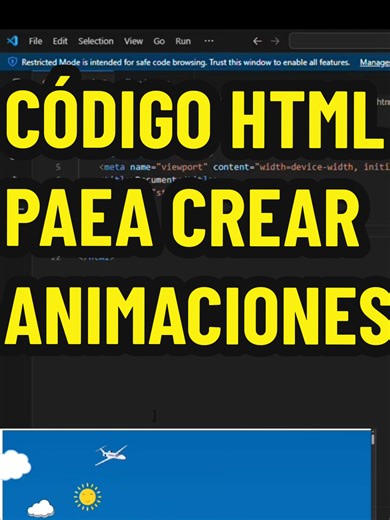 Código HTML para Crear Animaciones