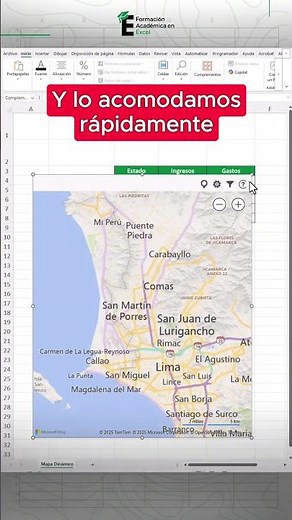 Crea un mapa interactivo y que cambia en base a la información que le brindes en Excel. 😎📌#excel