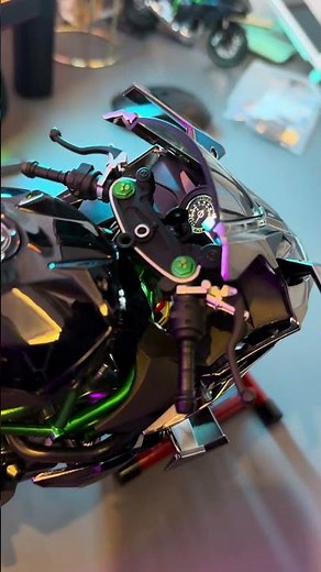 Mini Kawasaki H2R That REVS and SMOKES! 🏍️🔥 Must-See Toy for Bike Lovers!