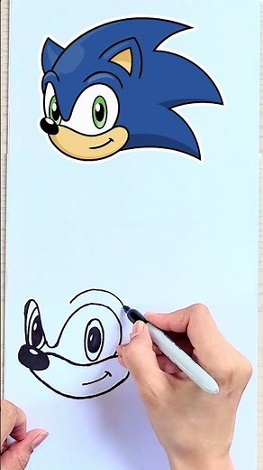 How to Draw Sonic the Hedgehog - Step by Step | Studio RedBug 201