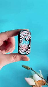 Sakura Soda Moving Cherry Blossom Petals Glitter Enamel Pin - Etsy