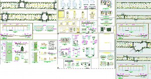 Urban Street Design, Sidewalks, Crosswalks, Signage, Disabled Ramps [DWG]