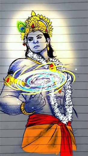 Simple Lord Krishna Art Tutorial #easydrawing #krishnaart