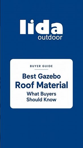 Best Gazebo Roof Material: Metal, Polycarbonate or Fabric?