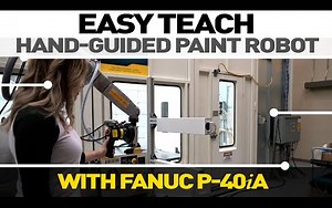 【FANUC】“Easy Teach” hand-guidance programming with FANUC P-40iA Paint Robot