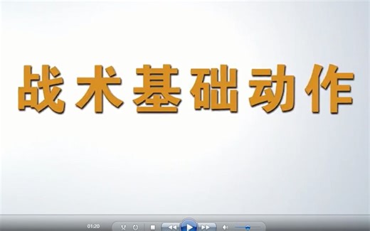 战术基础动作——第一部分