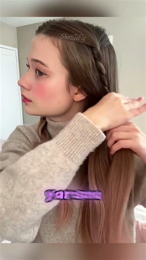 💕 Kolay ve Sevimli Kalp Saç Modeli!