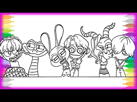 Sprunki ZOOTOPIA VS SAJA BOYS / Kpop Demon Hunters parody Coloring Pages