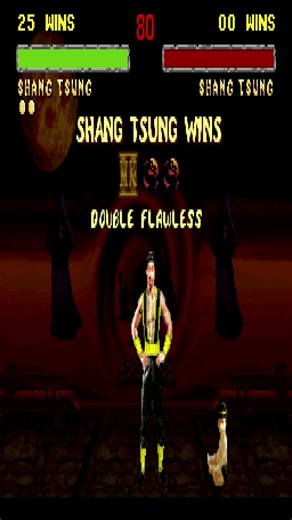 Mortal Kombat Legacy Collection Mortal Kombat 2 SNES Version Shang Tsung Babality