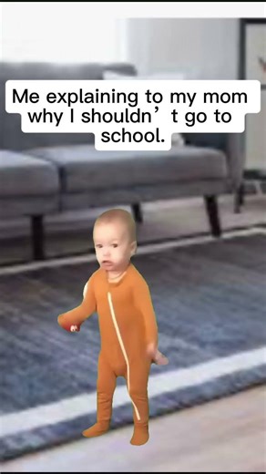 Me explaining to my mom who I shouldn’t go to school #viral