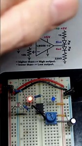 Adjustable Op Amp LDR Light Level Indicator LM358 Light Dependent Resistor Circuit #schematics #diy