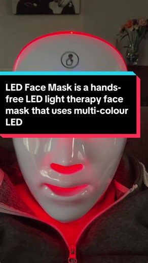 Revolutionary LED Face Mask is a hands-free LED light therapy face mask that uses multi-colour LED light to help improve skin tone, reduce fine lines and wrinkles, and promote a clearer, more radiant complexion.