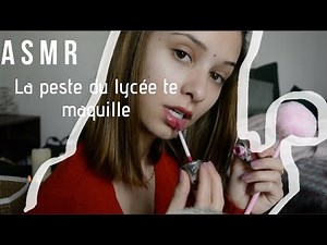 ASMR FRANÇAIS - UNE PESTE TE MAQUILLE (visuels et un peu de soft spoken) ❤️