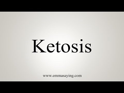 How To Say Ketosis