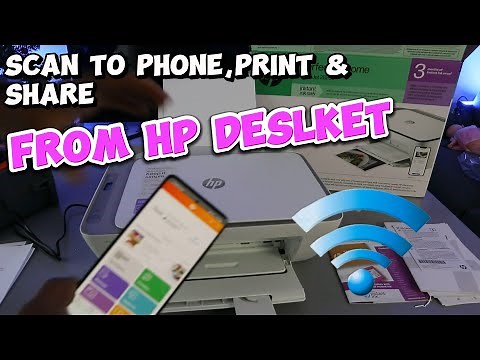 How to SCAN Document From HP Deskjet to Phone Print and Share To Email