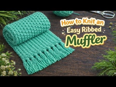 💫💯 Most beautiful 💖 & glorious 💞 knitting 🧶 muffler 🧣 pattern 🌟. Step by step 💝 simple ❤️ tutorial ✨