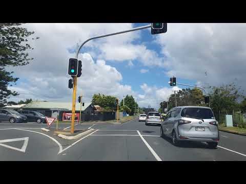 Auckland Drive POV: Real Time City Streets And Motorway Cruise