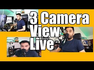OBS Camera setup 3 action cameras for Youtube live streaming