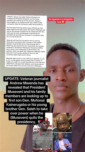 Uganda's Succession Politics: Who Will Take Over?