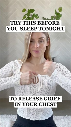 Try this sternum tapping exercise to release heaviness in your chest from grief and breathe again.