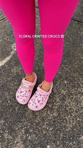 @Crocs #crocs #floralcraftedcrocs #craftedcrocs