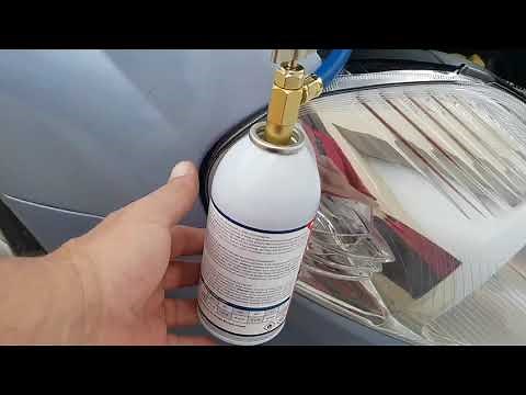 Remplissage gaz climatisation ** bouteille tête en bas😉😁 manuelle vous même