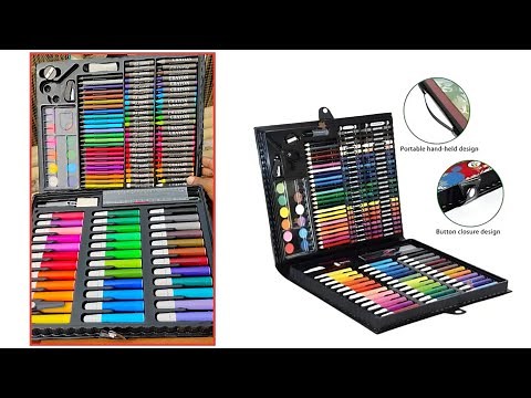😍 Meesho Unboxing Full 150 Colors Art Set Only ₹254 | Must Buy Art Kit
