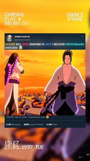 Sasuke kill 1000 shinobe orochimaru shocked 🤯 😱 #narutoshippuden #animeshorts #sasuke #shorts #amv