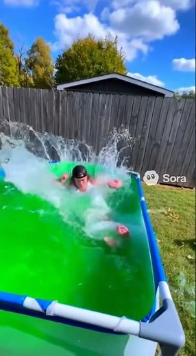 Jello pool jumping