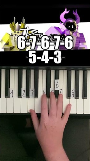 The Flipside - Phighting OST Key After Key Piano Tutorial #shorts