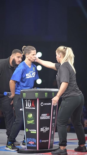 5.9M views · 15K reactions | Sheena Bathory KOs Christine Wolmarans in the first official woman's #PowerSlap match! Catch the rest of the card LIVE on Rumble, RIGHT NOW! | UFC | Facebook