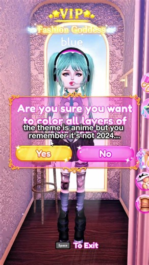 POV: THE THEME IS ANIME BUT YOU REMEMBER IT'S NOT 2024... #dti #dresstoimpress #roblox