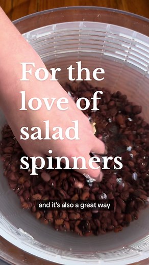 Two things: 1) This is a pro salad spinner account and 2) Let this be a reminder that your salad spinner can do so much more than toss romaine around Video by Alexis deBoschnek