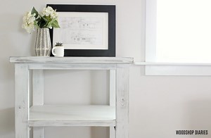 Farmhouse Coffee Bar Table--{6 Steps to Build It!} Free Building Plans