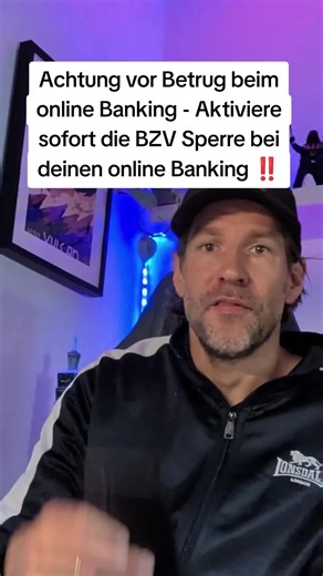 Achtung vor der betrugsmasche beim Online-Banking, daher solltest du jetzt die bzv Sperre aktivieren #onlinebanking #betrug #smartphone #computer #technik
