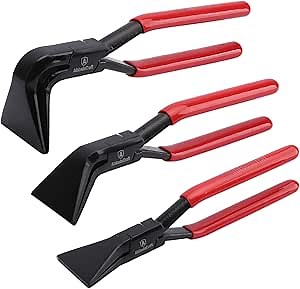 Sheet Metal Bender - 3 Piece Hand Seamers Sheet Metal Tools - Straight, 45° & 90° Metal Bending Tool Set