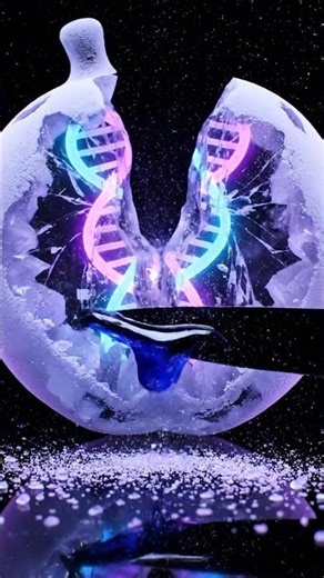 “Cutting a Frozen DNA Fruit 🧬❄️ (So Satisfying)”#Viral#video