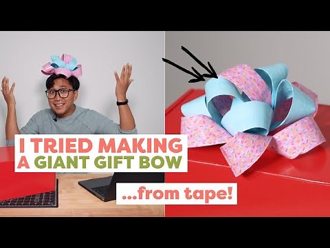 DIY Giant Gift Bow…Made From Tape! | Handmade Tested